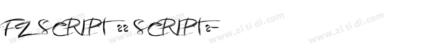 FZ SCRIPT 22 SCRIPT2字体转换